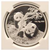 2013 CHINA SILVER PANDA WORLD MONEY FAIR BERLIN PF70 NGC