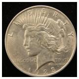 1925 PEACE SILVER DOLLAR BU