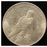 1925 PEACE SILVER DOLLAR BU