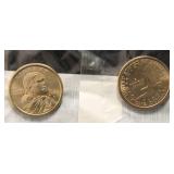2 UNCIRCULATED SACAGAWEA DOLLARS 2003 2003-D