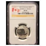2013 CANADA SILVER $20 ICEBERG & WHALE SP69 NGC