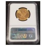 1892 US $10 LIBERTY GOLD EAGLE  MS62 NGC
