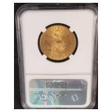 1894 US $10 LIBERTY GOLD EAGLE MS62 NGC