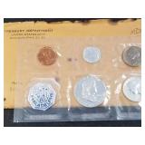 1962 US PROOF SET 90% SILVER HALF QUARTER DIME