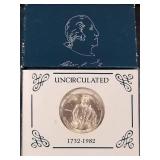 1982-D UNCIRCULATED WASHINGTON COMMEMORATIVE US HALF DOLLAR
