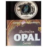 2014 AUSTRALIA OPAL MASKED OWL 1 TROY OZ .999 FINE SILVER