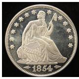 1 TROY OZ. .999 FINE SILVER SEATED DOLLAR DESIGN