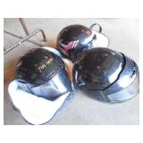 (3) SNOWMOBILE HELMETS
