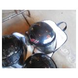 (3) SNOWMOBILE HELMETS