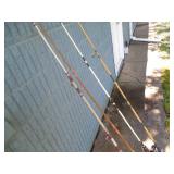 (4) FISHING ROD AND REEL COMBOS