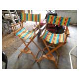 (2) HIGH TOP FOLDING CHAIRS
