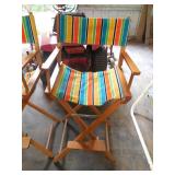 (2) HIGH TOP FOLDING CHAIRS
