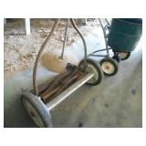 Reel Mower, Seeder Garage Lot