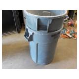 2 Brute Rubbermaid Containers with ...