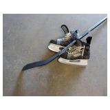 Bauer Hockey Skates and Hockey Stic...
