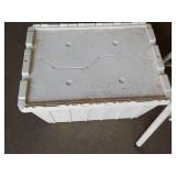 Metal Step Stool and Lockable Tote...