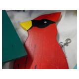 4 Bird Houses and a Cardinal...