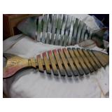 2 Wood Fish 27" Long...