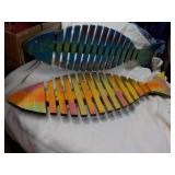 2 Wood Fish 27" Long...