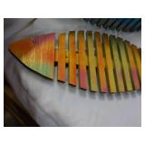 2 Wood Fish 27" Long...