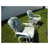 White Patio Chairs / Table