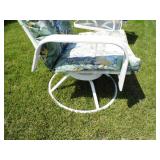 White Patio Chairs / Table