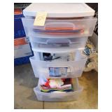 Organizer w/Scrapbook Items