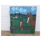 Vintage Painted Barn Door