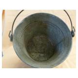 Vintage Galvanized Steel Pail