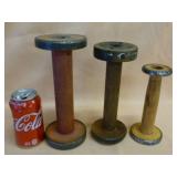 Antique Wooden Spools