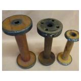 Antique Wooden Spools