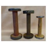 Antique Wooden Spools
