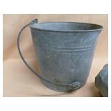 Vintage Galvanized Steel Pails