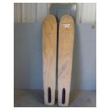 Vintage Wooden Skis