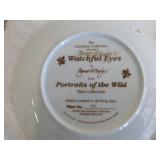 8 Hamilton Collection "Portraits of the Wild" Collector Plates