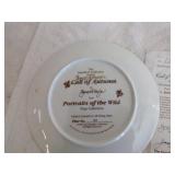 8 Hamilton Collection "Portraits of the Wild" Collector Plates