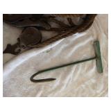 Vintage Pulley and Meat Hook