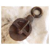 2 Vintage Pulleys