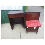 2 Vintage Sewing Machine Cabinets