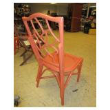 TWO WICKER CHAIRS AND TWO FOLDING CHAIRS