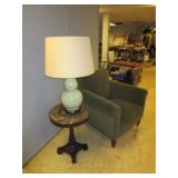 ARMCHAIR AND LAMP