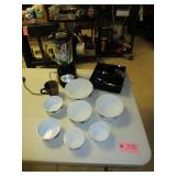 HAMILTON BEACH BENDER, BLACK & DECKER HAND MIXER AND STORAGE BOWLS