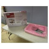 NEW ICRATE FOLDING DOG CRATE AND QUIET TIME PET BED