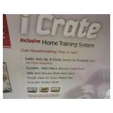 NEW ICRATE FOLDING DOG CRATE AND QUIET TIME PET BED