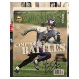 HARRISON SMITH AUTOGRAPHED MN VIKINGS UPDATE MAGAZINE