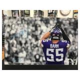 ANTHONY BARR AUTOGRAPHED " SKOL" DESCRIPTION  ALUMINUM BACK CUSTOM PRINT 17X11