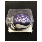 PAUL KRAUSE AUTOGRAPHED MN VIKINGS MINI HELMET " HOF 98" DESCRIPTION