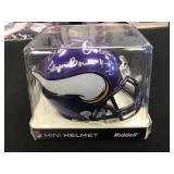 DAVE OSBORN AUTOGRAPHED MN VIKINGS MINI HELMET