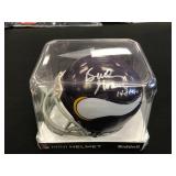 BUD GRANT " HOF 94" INSCRIPTION AUTOGRAPHED MN VIKINGS MINI HELMET
