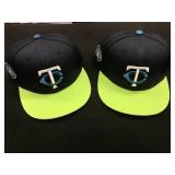 LOT OF 2 MN TWINS/ MN TIMBERWOLVES GIVEAWAY HATS